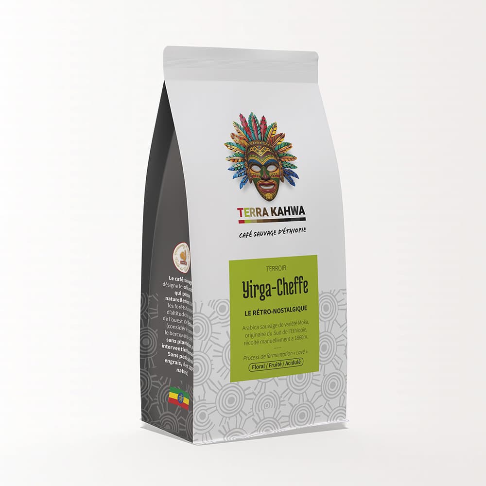 Yirga-Cheffe (Typica, Lavé) Légère acidité, fruité